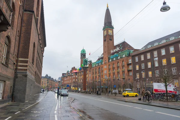 Copenaghen Danimarca Novembre 2019 Scandic Palace Hotel Sulla Piazza Del — Foto Stock