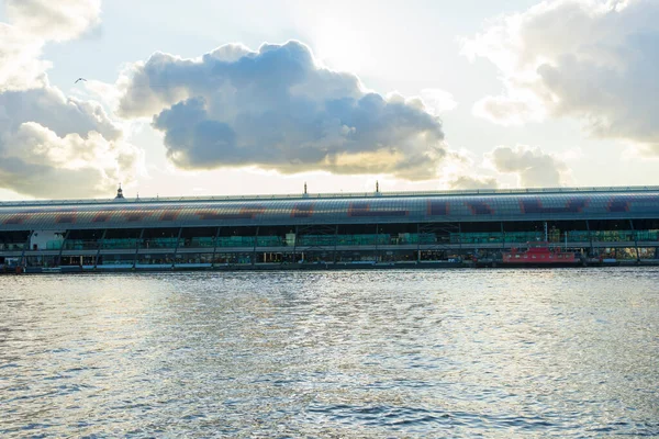 Amsterdã Holanda Novembro 2019 Terminal Hall Estação Ferroviária Centraal Vista — Fotografia de Stock