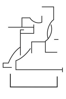 Soyut serbest çizim şekli