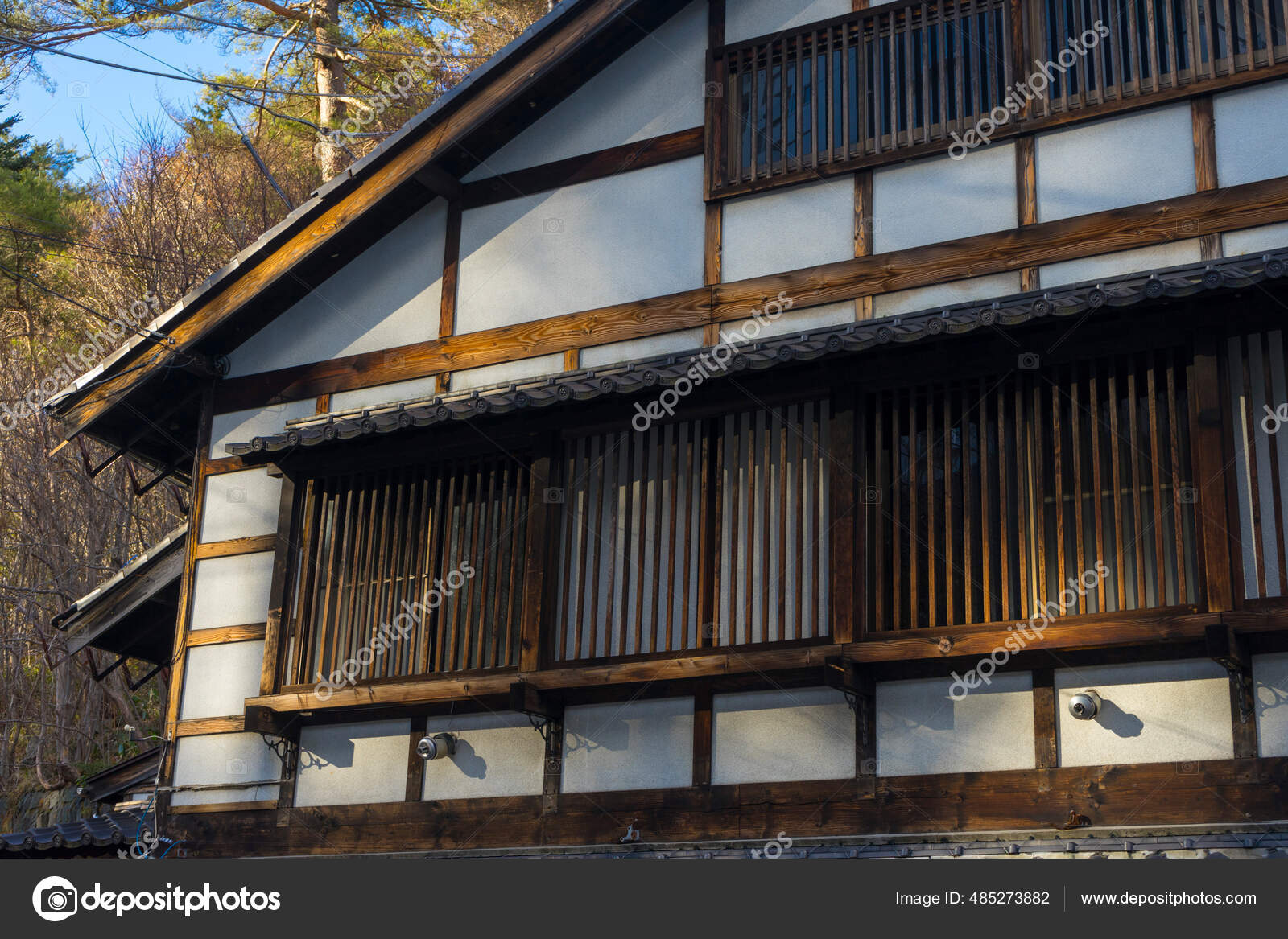 Exterior Traditional Japanese House Gunma Japan Stock Photo by ©bennnn