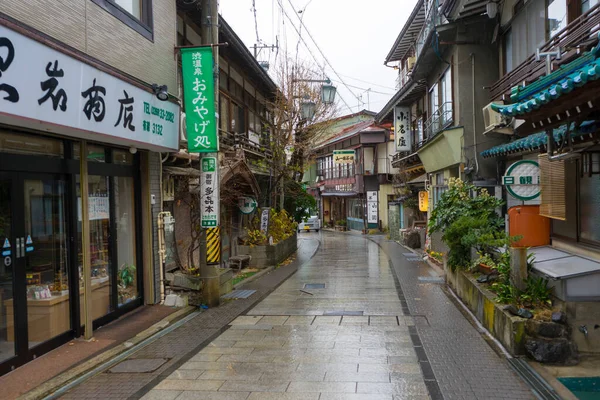 日本小城的雨天 — 图库照片