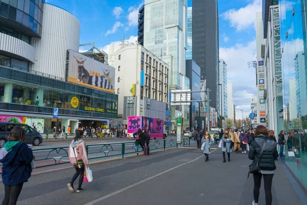 Tokyo Japon Janvier 2020 Foule Personnes Marchant Faisant Shopping Dans — Photo