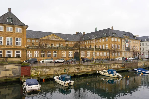 Copenhague Dinamarca Novembro 2019 Museu Nacional Dinamarca Canal Copenhague Dinamarca — Fotografia de Stock