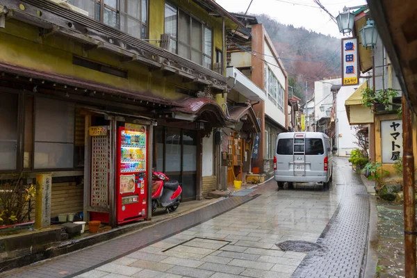 Rainy Day Small Japanese Town — Stock Photo, Image