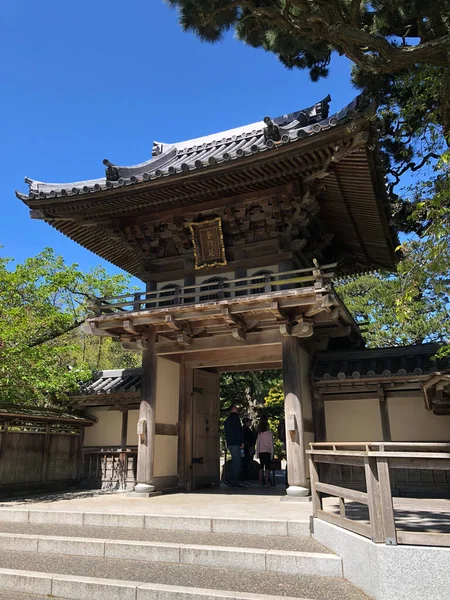 San Francisco Abril 2018 Hermosa Puerta Jardín Japonés San Francisco — Foto de Stock