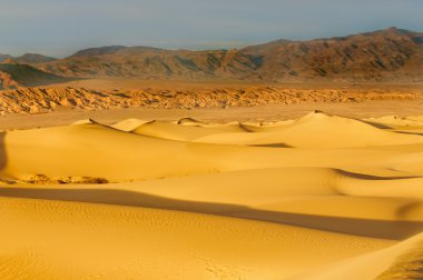 Mesquite dunes üzerinde şafak