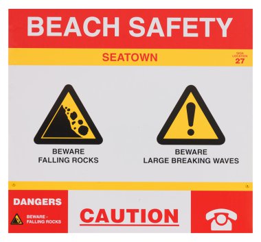 kayalar işareti uzak tutun