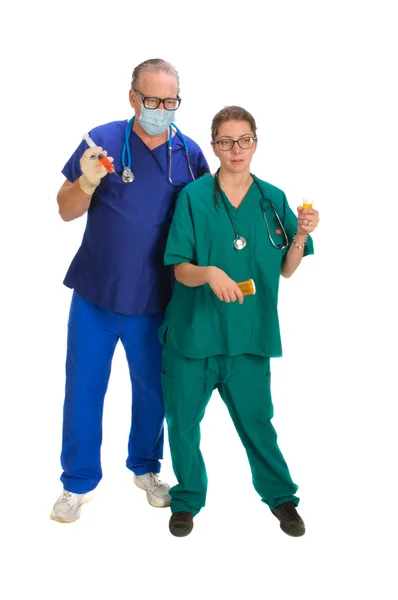 Doctor and nurse — Stock Photo, Image