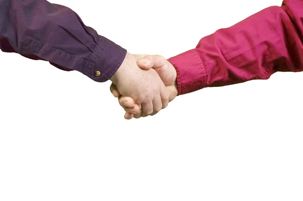 Handshake between two men — Stock Photo, Image