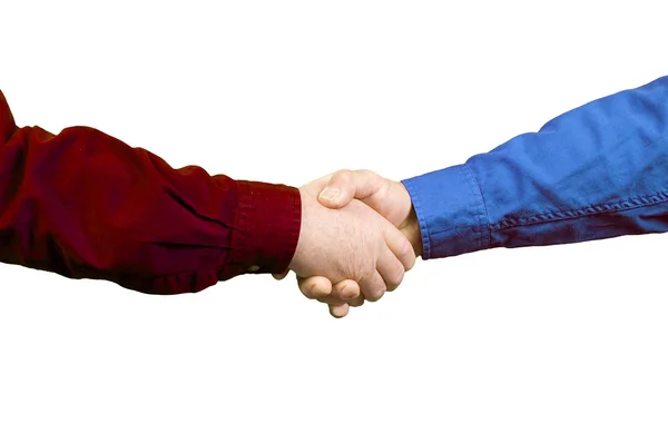 Handshake between two men — Stock Photo, Image