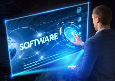 Ekonomi, teknoloji, Internet ve ağ kavramı. Teknoloji f