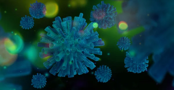 코로나 바이러스 2019 Ncov 코로나 바이러스 유행하는 바이러스 호흡기 증후군 — 스톡 사진
