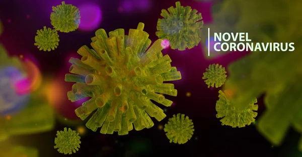 Coronavirus 2019 Ncov Virus Corona Pecah Sindrom Pernapasan Virus Epidemi — Stok Foto