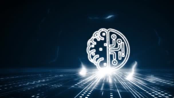 Inteligencia Artificial Aprendizaje Automático Conceptos Modernos Tecnologías Informáticas Negocios Tecnología — Vídeos de Stock