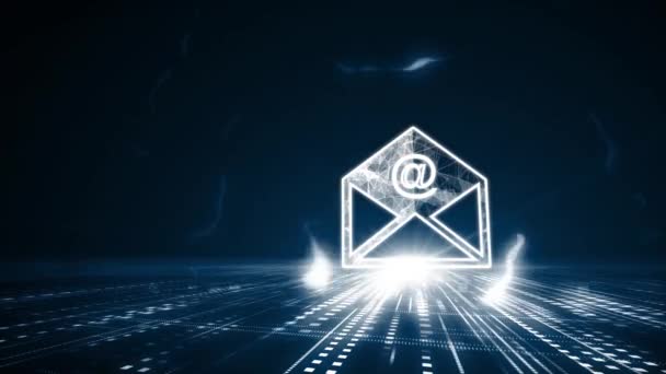 Comunicazione Mail Aggiornamento Aggiornare Programma Computer Software — Video Stock