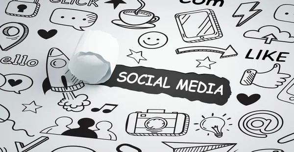 Negócios Tecnologia Internet Conceito Rede Smm Social Media Marketing — Fotografia de Stock