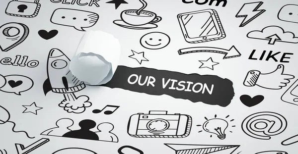 Business Technologie Internet Concept Réseau Notre Vision — Photo