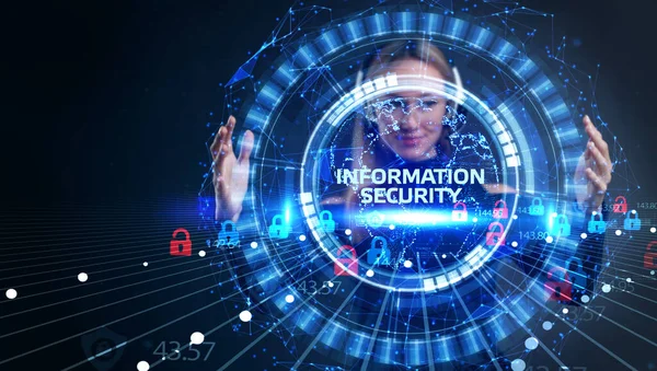 Seguridad Cibernética Protección Datos Tecnología Empresarial Concepto Privacidad Seguridad Información —  Fotos de Stock