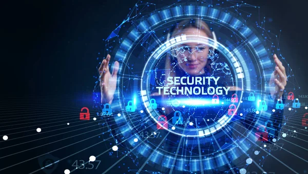 Seguridad Cibernética Protección Datos Tecnología Empresarial Concepto Privacidad Tecnología Seguridad —  Fotos de Stock