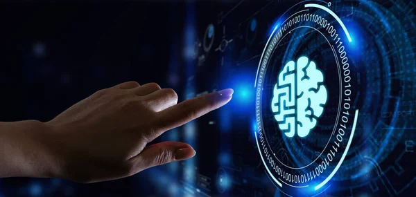 Artificial Intelligence Machine Learning Modern Computer Technologies Concepts Business Technology — Stock Photo, Image