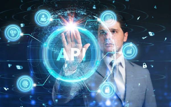 Api Interface Programação Aplicativos Ferramenta Desenvolvimento Software Negócio Tecnologia Moderna Imagem De Stock