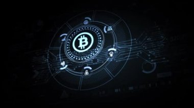 İş, Teknoloji, İnternet ve ağ konsepti. ICO İlk Para Teklifi.