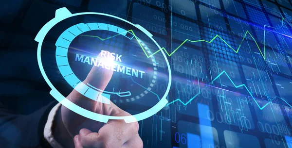 Risk Management Assessment Business Investment Concept Business Technologie Internet Concept — Photo