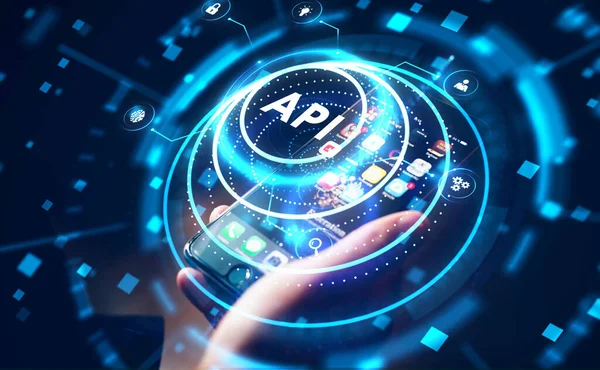 Api Application Programming Interface Software Ontwikkeling Tool Zakelijk Moderne Technologie — Stockfoto