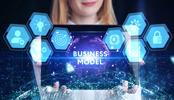 İş, Teknoloji, İnternet ve ağ konsepti. Yazıyı gösterir: İŞ Modeli.  