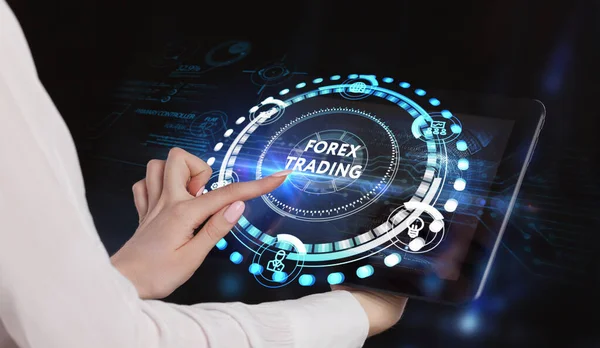 Forex Trading Nieuw Bedrijfsconcept Bedrijfsconcept Technologie Internet Netwerk — Stockfoto