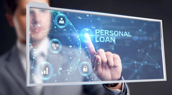 Business Technology Internet Network Concept Loan Personal Finance — Stock Photo, Image
