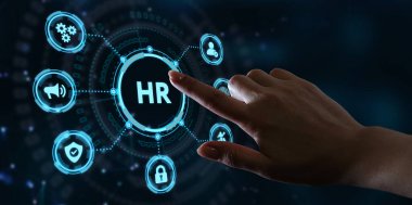 İş, Teknoloji, İnternet ve ağ konsepti. İnsan Kaynakları İK yönetimine adam toplama iş bulma kavramı.