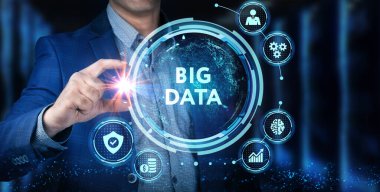 İş, Teknoloji, İnternet ve ağ konsepti. Büyük Veri İnternet Bilgisi.  