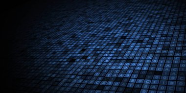 Soyut fütüristik - Modern teknoloji arka plan tasarımı konsepti. Dijital teknoloji konsepti tasarla. 3d illüstrasyon