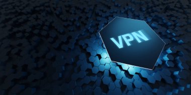 İş, Teknoloji, İnternet ve ağ konsepti. VPN ağ güvenliği internet gizlilik şifreleme kavramı.
