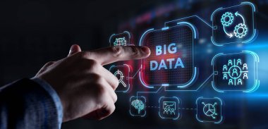 İş, Teknoloji, İnternet ve ağ konsepti. Büyük Veri İnternet Bilgisi. 