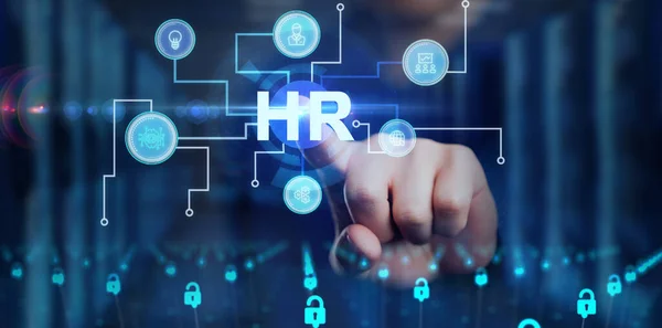 Unternehmen Technologie Internet Und Netzwerkkonzept Human Resources Personalmanagement Rekrutierung Beschäftigung — Stockfoto