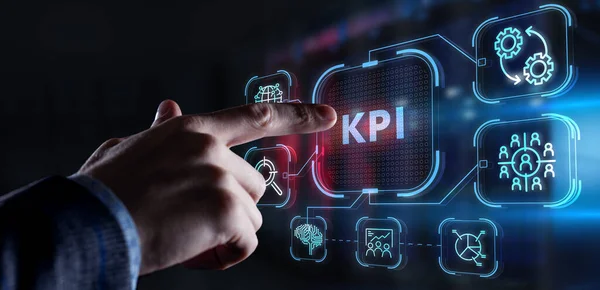 Kpi Key Performance Indicator Business Concept Affärs Teknik Internet Och — Stockfoto