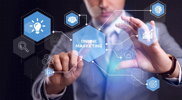 Digital Marketing Technology Solution Online Business Concept Obchodní Technologický Internetový — Stock fotografie