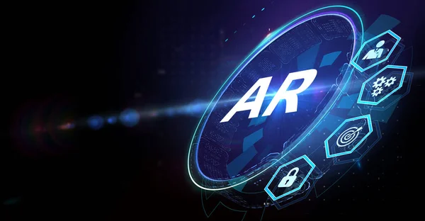 Ar, augmented reality icon. Business, Technology, Internet and network concept.