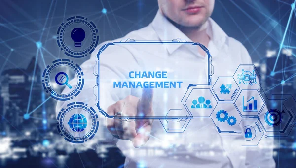Verandering Management Business Concept Bedrijfsconcept Technologie Internet Netwerk — Stockfoto
