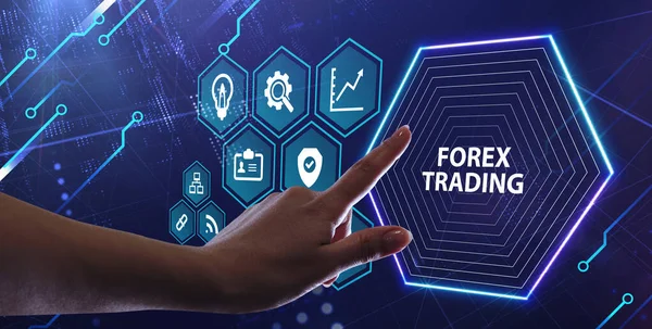 Forex Trading Nieuw Bedrijfsconcept Bedrijfsconcept Technologie Internet Netwerk — Stockfoto