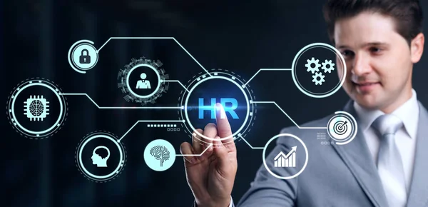 Zakelijk Technologie Internet Netwerkconcept Human Resources Management Werving Werkgelegenheid Headhunting — Stockfoto