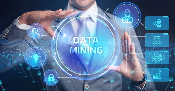 Concetto Data Mining Business Tecnologia Moderna Internet Concetto Rete — Foto Stock