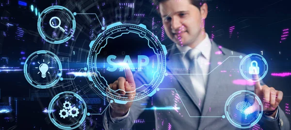 Sap System Software Concept Automatisation Sur Centre Données Écran Virtuel — Photo