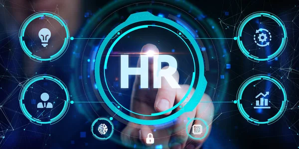 Unternehmen Technologie Internet Und Netzwerkkonzept Human Resources Personalmanagement Rekrutierung Beschäftigung — Stockfoto