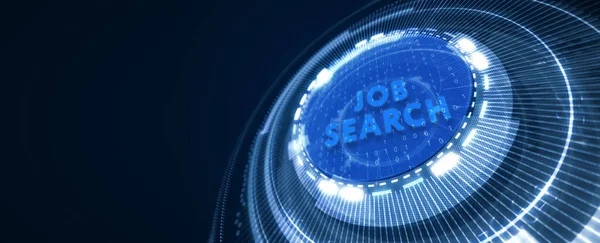 Zakelijk Technologie Internet Netwerkconcept Job Search Human Resources Wervingscarrière Illustratie — Stockfoto