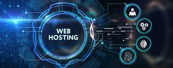 Web Hosting Činnost Poskytování Úložného Prostoru Přístupu Pro Webové Stránky — Stock fotografie