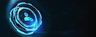 İş, Teknoloji, İnternet ve ağ konsepti. İnsan Kaynakları İK yönetimi eleman toplama, iş bulma kavramı. 3d illüstrasyon