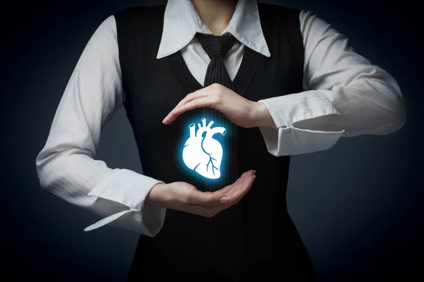 Ochrony zdrowia (healthcare) i zapobiegania problemy serca (cardi — Zdjęcie stockowe